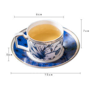 TSB11BB001 D11 Vintage Blue White English Tea Set Bone China Coffee Set