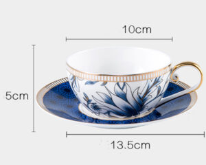 TSB11BB002 D3 Vintage Blue White Tea Set for One Porcelain