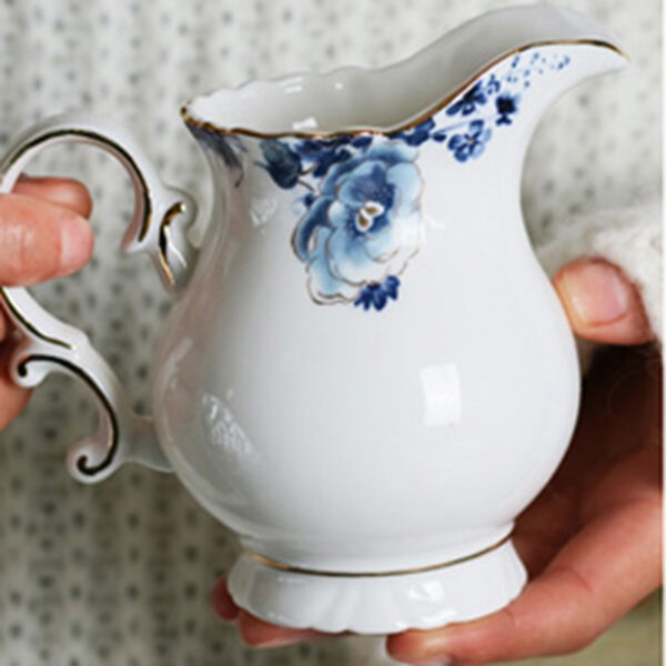 TSB11BB005 5 Blue White Flower English Tea Set Bone China Coffee Set