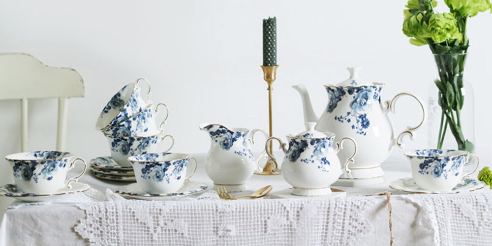 TSB11BB005 D e1680171163231 Blue Floral Tea Set Porcelain Coffee Set