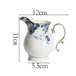 TSB11BB005 D8 Blue Floral Tea Set Porcelain Coffee Set