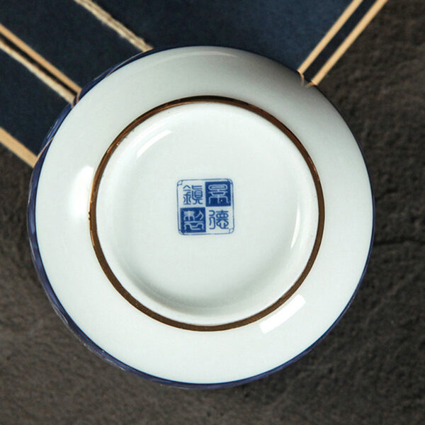 TSB11BB006 1 5 7-Piece Chinese Blue White Teapot Set Porcelain