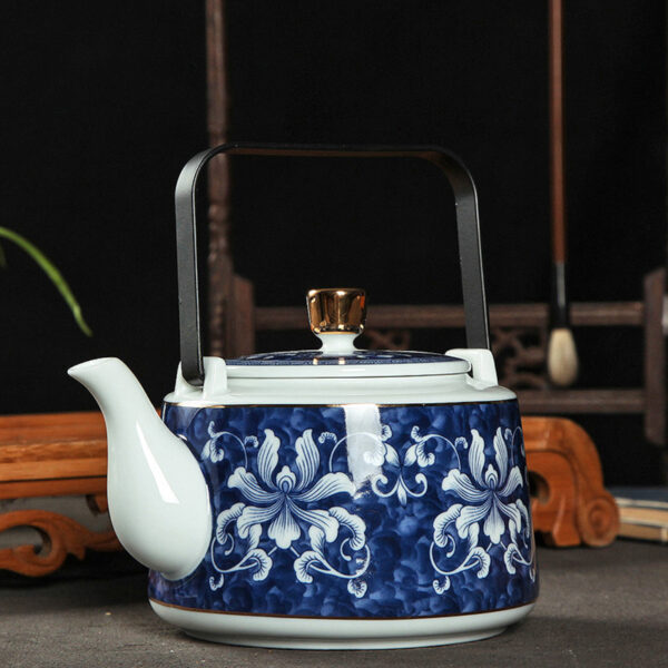TSB11BB006 2 7-Piece Chinese Blue White Teapot Set Porcelain