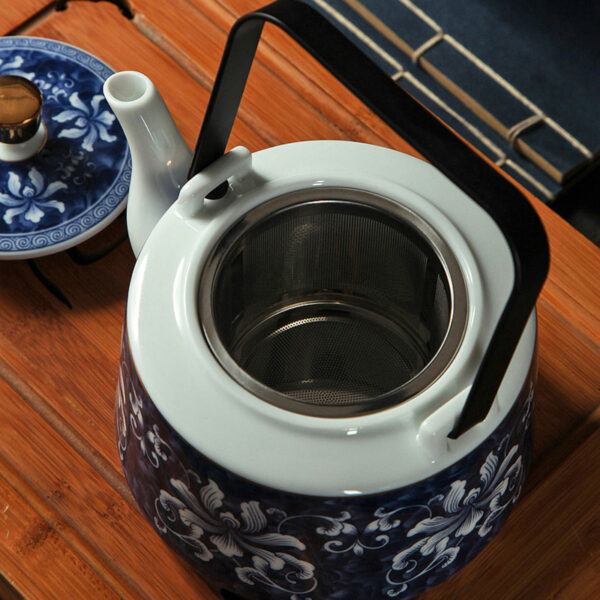 TSB11BB006 3 7-Piece Chinese Blue White Teapot Set Porcelain