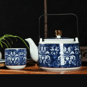 TSB11BB006 D1 7-Piece Chinese Blue White Teapot Set Porcelain