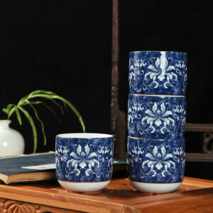 TSB11BB006 D2 7-Piece Chinese Blue White Teapot Set Porcelain