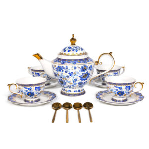 TSB11BB010 VB 1 Floral Afternoon Tea Set Bone China Teapot Set