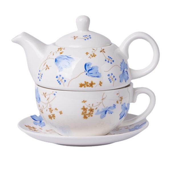 TSB11BB011 1 Flower Tea Set for One Porcelain