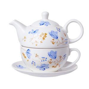 TSB11BB011 V1 Flower Tea Set for One Porcelain