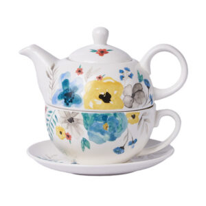 TSB11BB011 V2 Flower Tea Set for One Porcelain