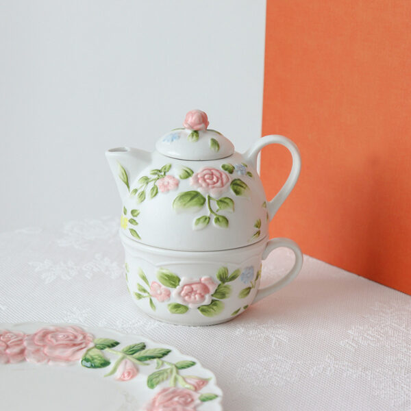 TSB11BB013 F Creative Roses Tea for One Set Porcelain