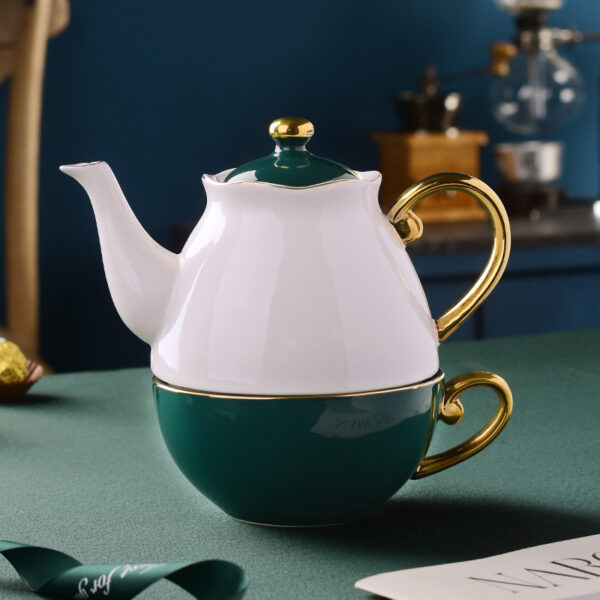 TSB11BB015 F Modern English Tea Set for One Porcelain