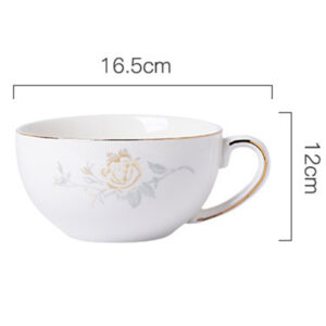 TSB11BB016 d2 Modern Flowers English Tea Set for One Porcelain