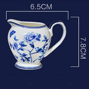 TSB12BB003 D11 Peacock Blue White Coffee and Tea Set for Afternoon