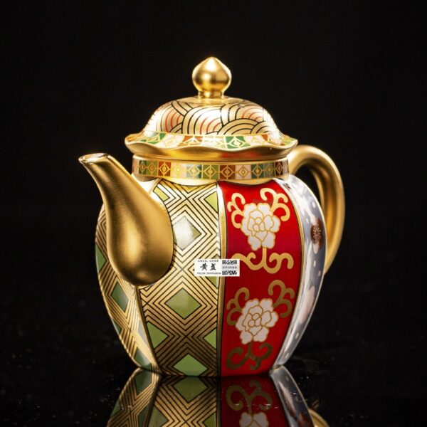 TSB12BB019 2 Fine Japanese Kung Fu Teapot with Luxury Gilt