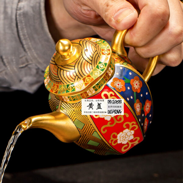 TSB12BB019 3 Fine Japanese Kung Fu Teapot with Luxury Gilt