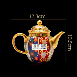 TSB12BB019 D7 Fine Japanese Kung Fu Teapot with Luxury Gilt