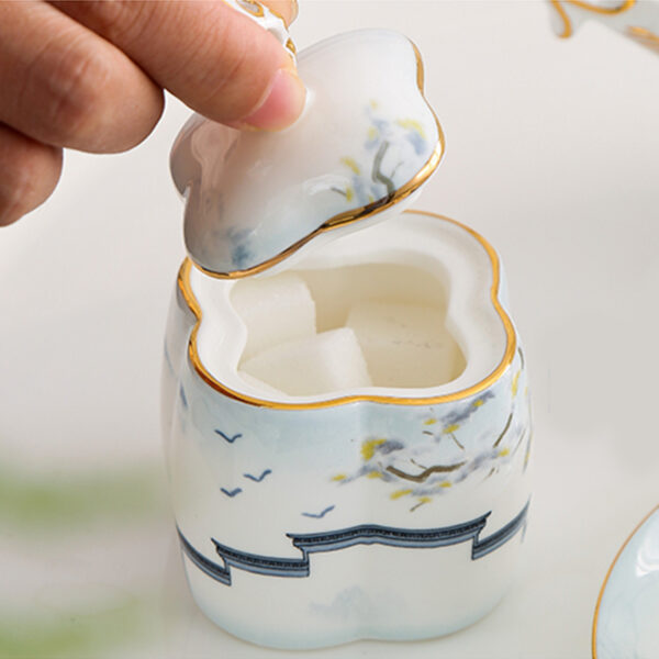 TSB12BB024 2 Hand-painted Tea Service Set Bone China Teapot Set