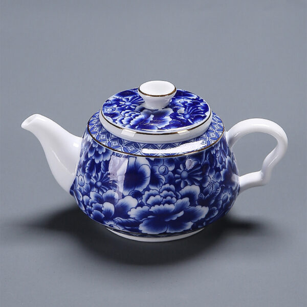 TSB13BB001 2 Flowers Blue and White Porcelain Chinese Gongfu Tea Set