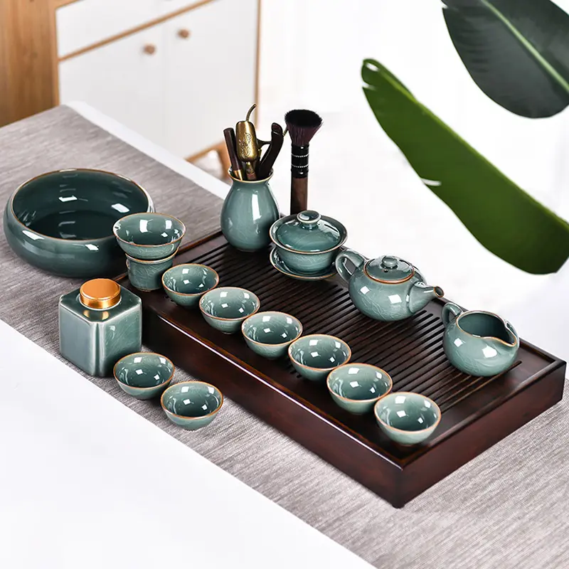 Celadon Chinese Gongfu Tea Set Porcelain - Teasetbox.com