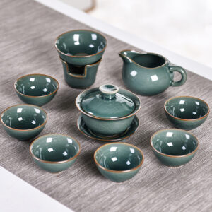 TSB13BB003 d4 Celadon Chinese Gongfu Tea Set Porcelain