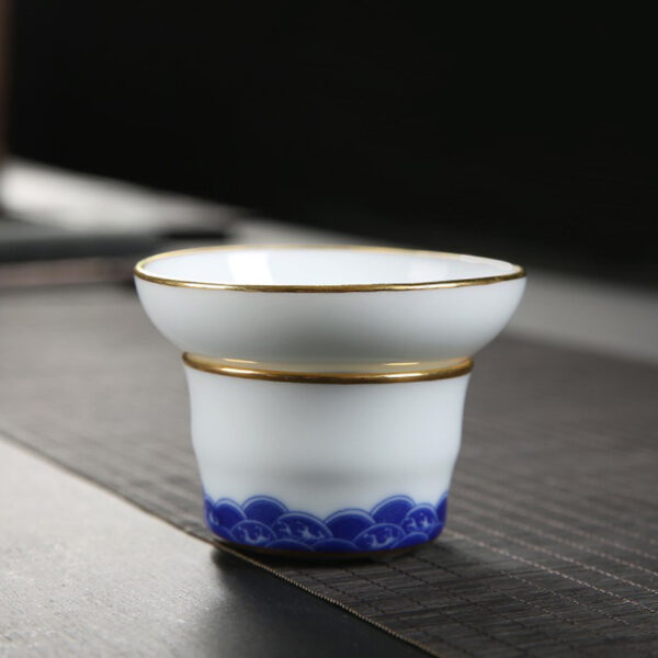 TSB13BB004 4 Ocean White Porcelain Chinese Gongfu Tea Set