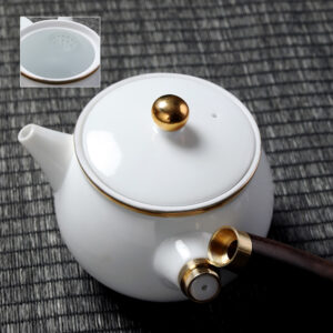 TSB13BB006 d1 Pure White Porcelain Japanese Tea Set
