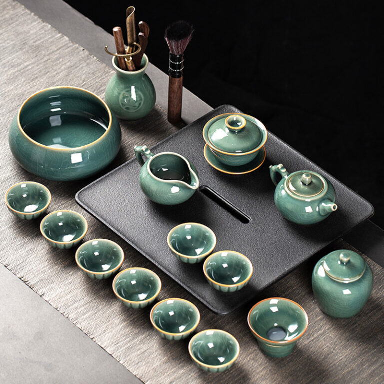 Classic Gongfu Tea Set Ceramic Tea Sets Chinese Traditional Tea Set