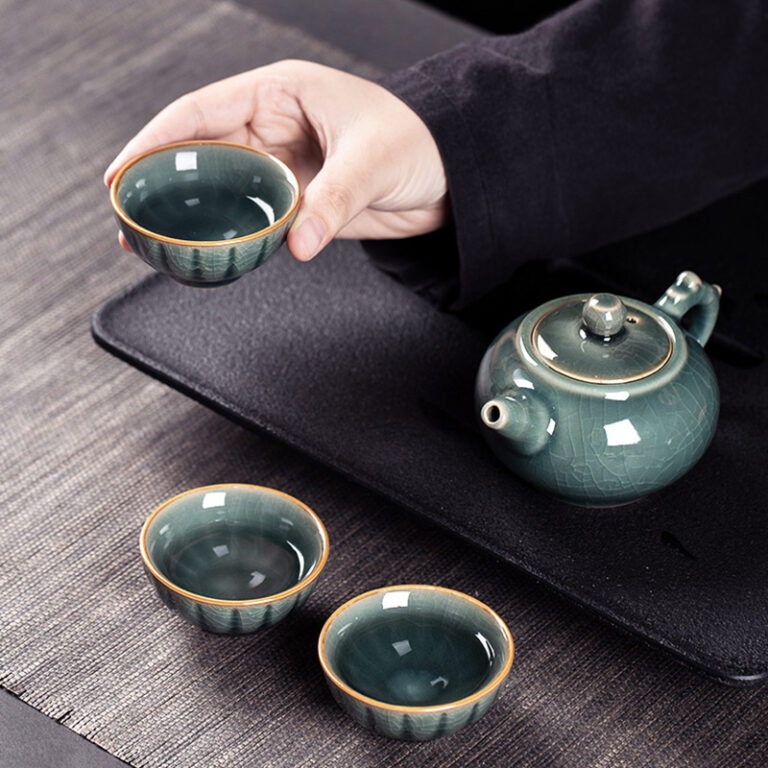 Classic Gongfu Tea Set Ceramic Tea Sets Chinese Traditional Tea Set