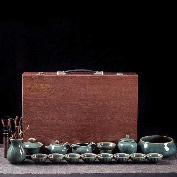 TSB13BB007 D1 Watermelon Chinese Gongfu Tea Set Jingdezhen Celadon