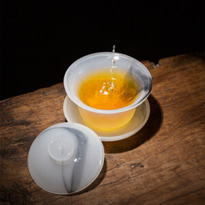 TSB13BB008 d1 Upscale Liuli Glass Chinese Gongfu Tea Set