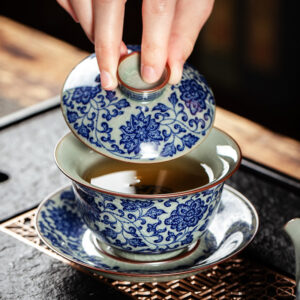 TSB13BB010 D3 Jingdezhen Blue and White Chinese Gongfu Tea Set
