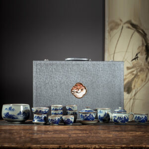 TSB13BB010 V2 Jingdezhen Blue and White Chinese Gongfu Tea Set