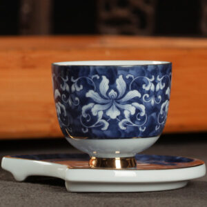 TSB13BB011 d2 Blue and White Chinese Gongfu Tea Set with Gaiwan