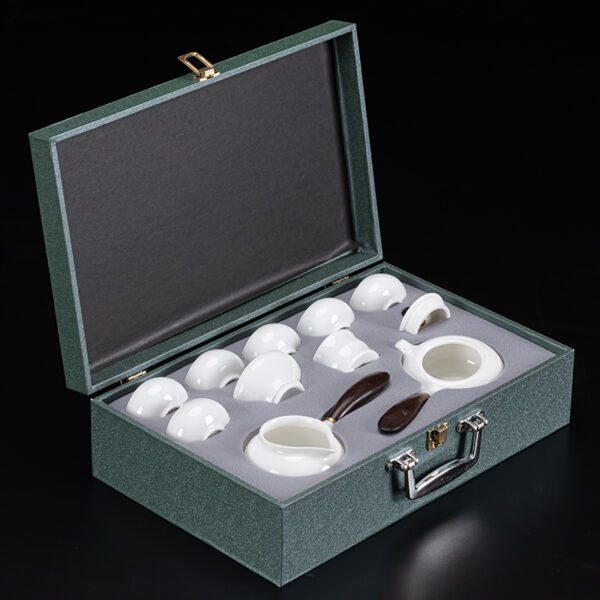 TSB13BB013 5 Pure White Japanese Tea Set Porcelain Teapot Set