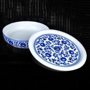 TSB13BB014 7 Upscale Chinese Gongfu Tea Set Blue and White