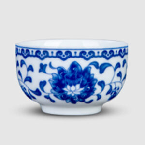 TSB13BB014 D4 4 Upscale Blue and White Chinese Gongfu Tea Set