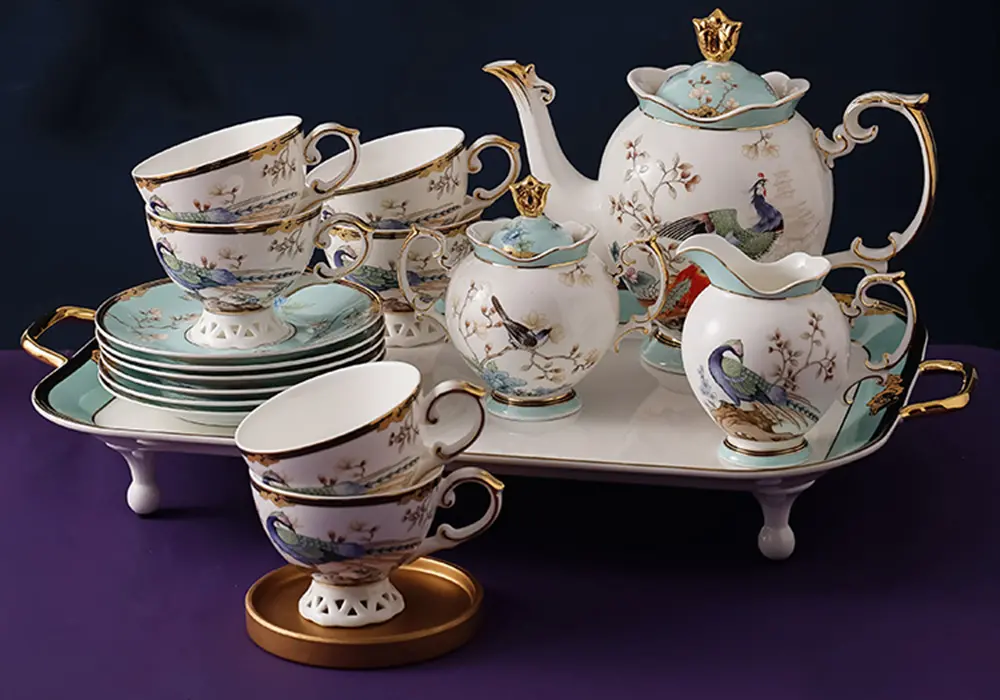 Vintage Phoenix English Tea Set Bone China - Teasetbox.com