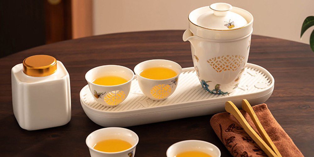 TSB16BB001 d1 Butterfly Chinese Travel Tea Set Ceramic