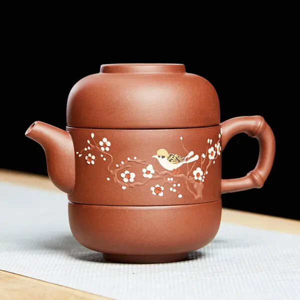 Two-Cup Travel Teapot Set