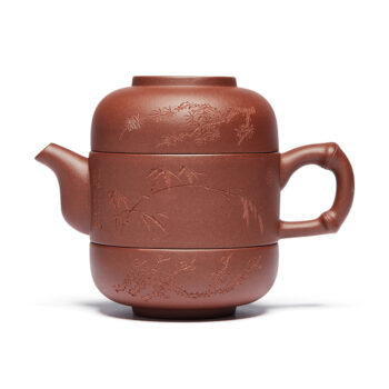 Authentic Chinese Yixing Travel Tea Set for 2 - B Style