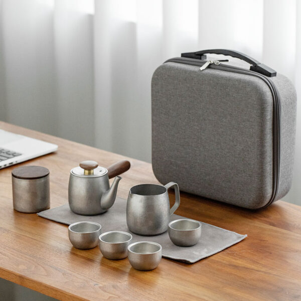 TSB16BB010 F Japanese Travel Tea Set with Case Stainless Steels