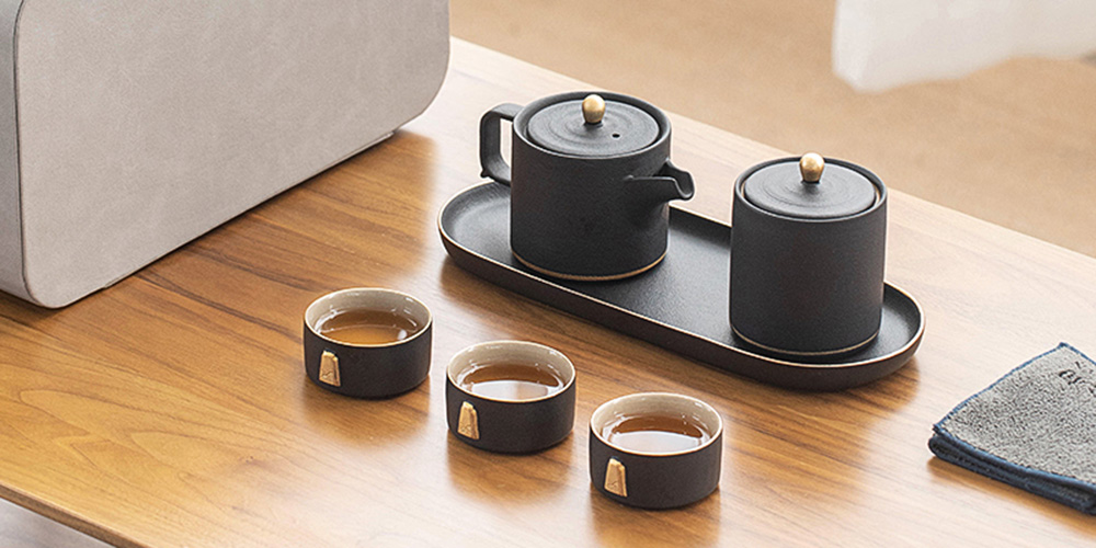 TSB16BB013 d1 Fancy Chinese Gongfu Travel Tea Set Ceramic