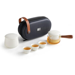 TSB16BB014 vv2 Elegant Japanese Travel Tea Set with Case