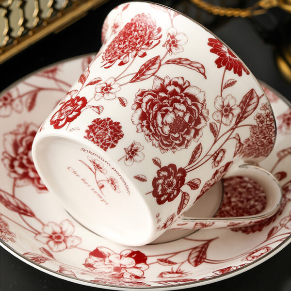TSB16BB025 1 Classic Athenian Rose Cup and Saucer Porcelain