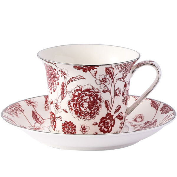 TSB16BB025 FF Classic Athenian Rose Cup and Saucer Porcelain