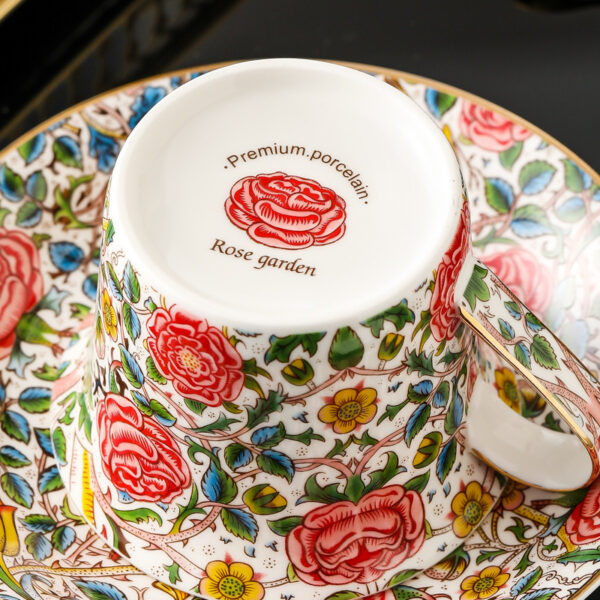 TSB16BB027 5 Exquisite Rose Porcelain Cup and Saucer