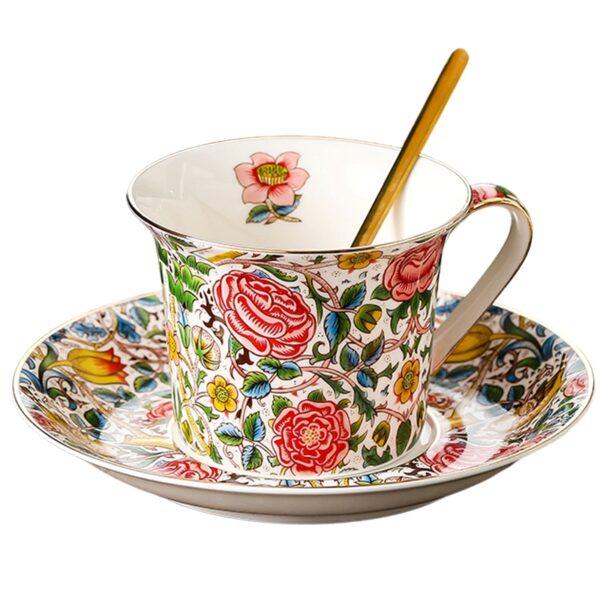 TSB16BB027 F Exquisite Rose Porcelain Cup and Saucer