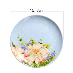 TSB17BB001 d1 Flower Side Plate Set Bone China Dish 3 Pieces