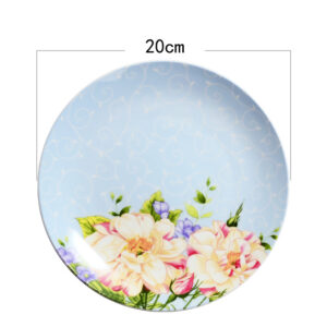 TSB17BB001 d2 Flower Side Plate Set Bone China Dish 3 Pieces